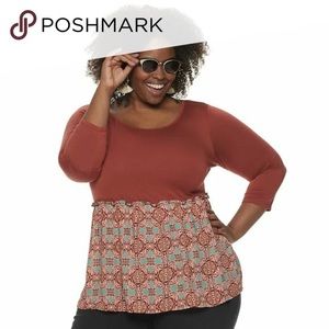 NWOT 🧡 EVRI 3/4 Sleeve Blouse 🧡